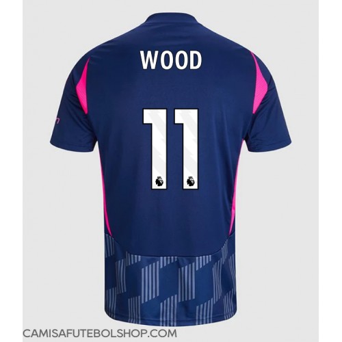 Camisa de time de futebol Nottingham Forest Chris Wood #11 Replicas 2º Equipamento 2024-25 Manga Curta